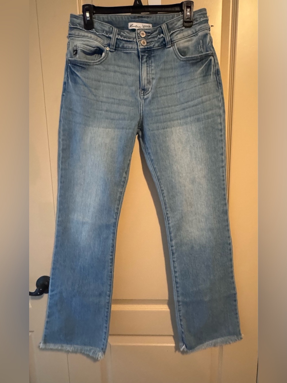 KanCan™ High Rise Curvy
Double Button Bootcut Jean